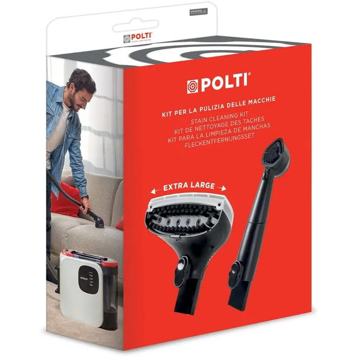 Polti Kit de nettoyage Stainover avec 1 petite brosse et 1 brosse large Polti Kit de nettoyage Stainover avec 1 petite brosse et 1 brosse large
