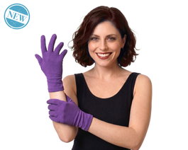 Atosa Gants violets de 22 cm pour déguisement magique ou sombre