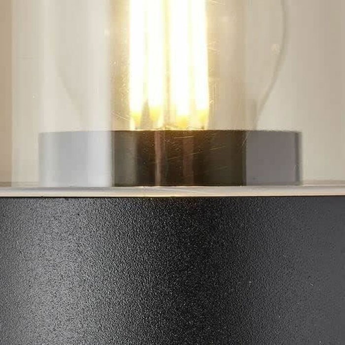 Brilliant SERGIORO Applique murale extérieure Noir depoli E27 20W