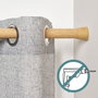 Cintacor - Storplanet Barre extensible multiuso à pression sans perçage en bois 70-120 cm diamètre 2,8-2,5 cm charge 5,5 kg