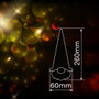 Bambasy Gnome de Noël LED suspendu Gelbin 26cm Gris