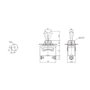 Edm Interrupteur unipolaire métallique 10A 250V