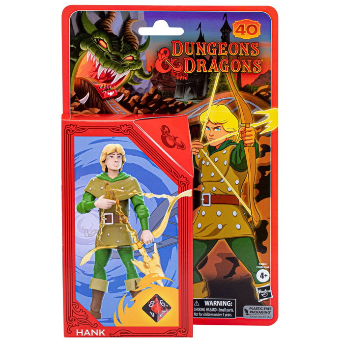 Hasbro Figurine de Collection Dungeons & Dragons Hank le Ranger 15cm avec D8 Exclusif Série Animée