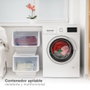 Dovelis Conteneur de rangement empilable avec roues 36L Blanc