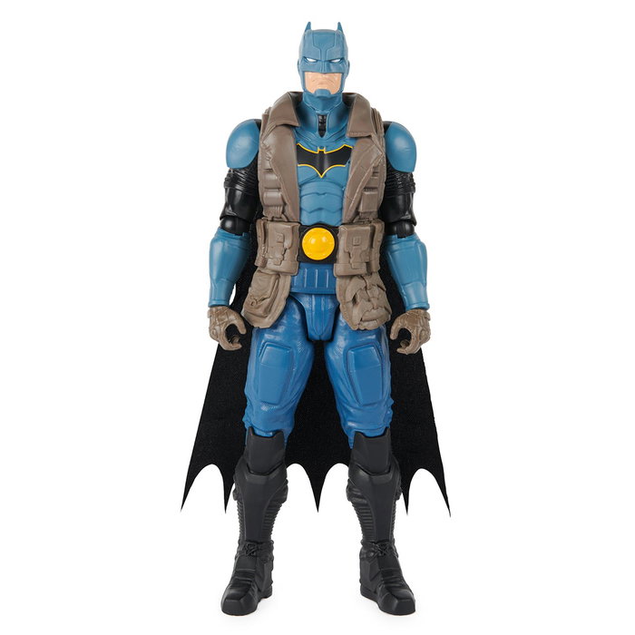Spin Master - Figurine articulée Batman de 30 cm avec 11 points d'articulation et manteau - Jouet de collection licence DC Comics