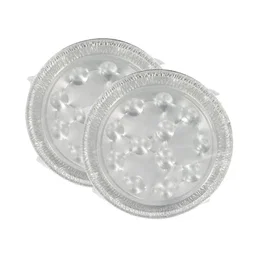 Fackelmann Lot de 2 x 10 plats à escargots en aluminium 17,5 cm - 20 barquettes rondes