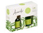 Acorde Coffret Mikado Bougie 100 ml Bambou 30h 19x15x7cm Verre (Set de 6)