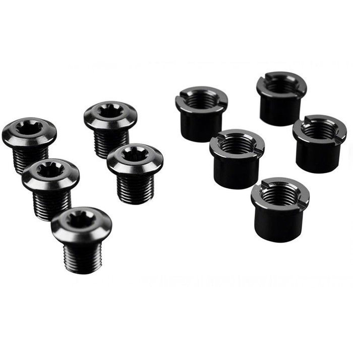 Absolute Black Kit Tornillos Plato 5 Brazos Largos Negro Absolute Black Kit Tornillos Plato 5 Brazos Largos Negro