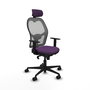 Chaise de Bureau avec Appui-tête Piqueras y Crespo 1D036N2 Violet