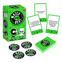 Diset Match My Beat Original - Jeu de cartes musical avec 200+ chansons, compatible avec 4 plateformes, langues: allemand, anglais, espagnol, français, italien, portugais
