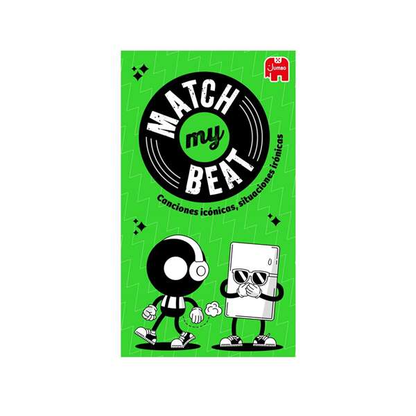 Diset Match My Beat Original - Jeu de cartes musical avec 200+ chansons, compatible avec 4 plateformes, langues: allemand, anglais, espagnol, français, italien, portugais