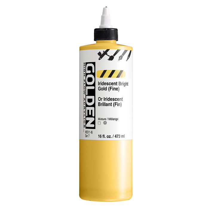 Golden Peinture Acrylique High Flow Iridescente Brillant Or (Fin) 473 ml Golden Peinture Acrylique High Flow Iridescente Brillant Or (Fin) 473 ml