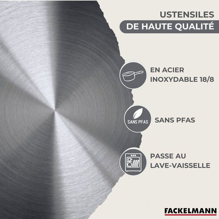 Fackelmann Geneva Batterie de cuisine Inox - 11 pièces