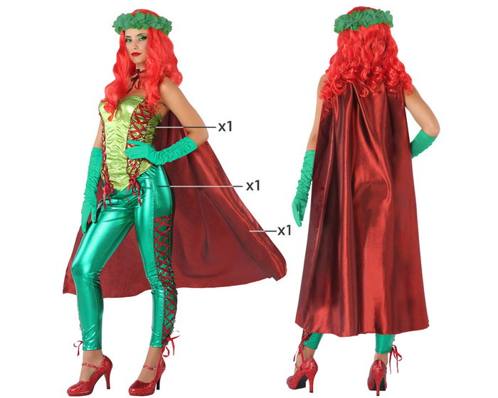 Déguisement Héroïne de Comic Femme Verte M-L Déguisement Héroïne de Comic Femme Verte M-L