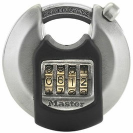 Master Lock Cadenas à combinaison en acier inoxydable 70mm M40EURDNUM
