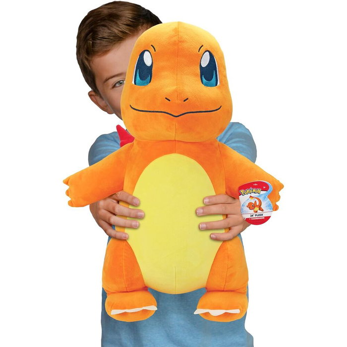 Jazwares Peluche Pokemon Charmander - Peluche géante 60 cm