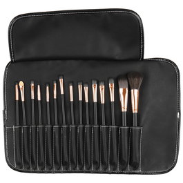 Cosmetic Club Estuche 15 Brochas Maquillaje avec housse enroulable