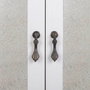 Armoire Alexandra House Living Blanc verre Bois d'épicéa Bois MDF 12 x 140 x 80 cm