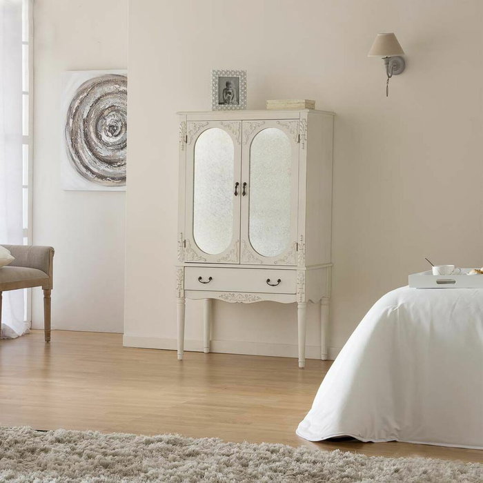 Armoire Alexandra House Living Blanc verre Bois d'épicéa Bois MDF 12 x 140 x 80 cm Armoire Alexandra House Living Blanc verre Bois d'épicéa Bois MDF 12 x 140 x 80 cm