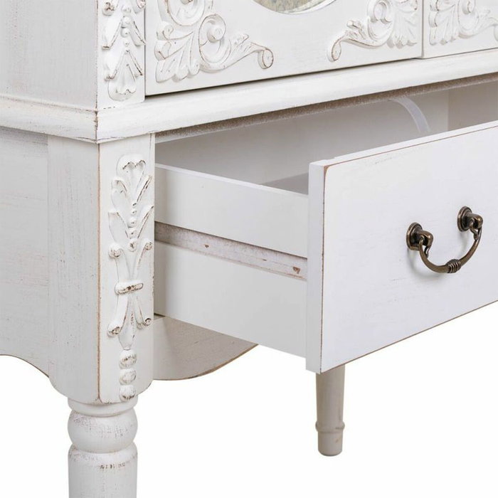 Armoire Alexandra House Living Blanc verre Bois d'épicéa Bois MDF 12 x 140 x 80 cm Armoire Alexandra House Living Blanc verre Bois d'épicéa Bois MDF 12 x 140 x 80 cm