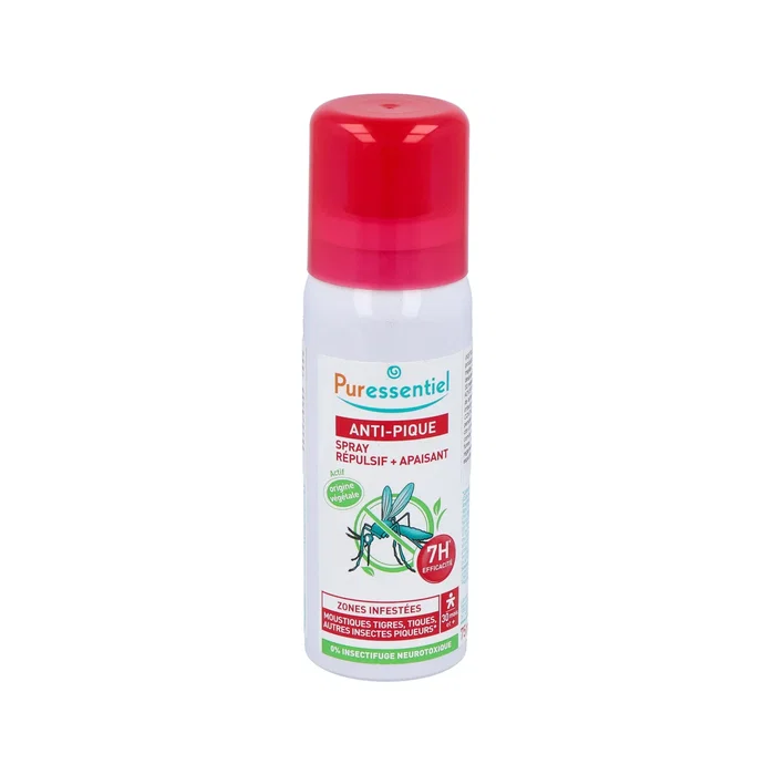 Puressentiel Spray Répulsif et Calmant Anti-Moustiques 75 ml - Protection 7h Puressentiel Spray Répulsif et Calmant Anti-Moustiques 75 ml - Protection 7h