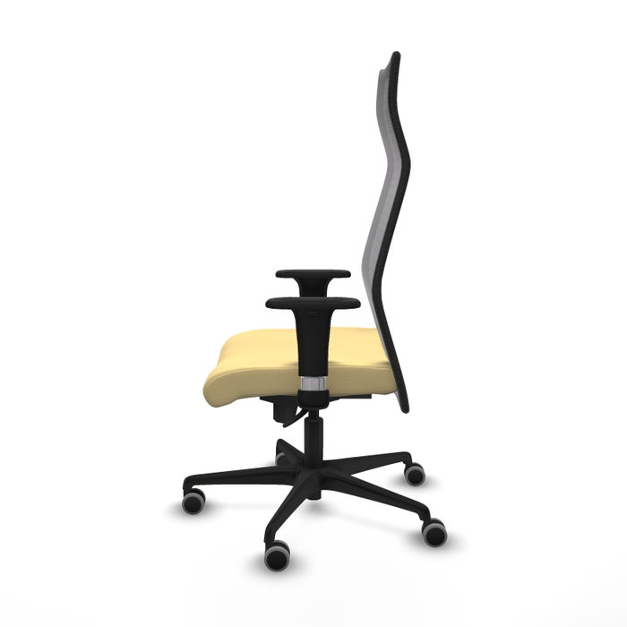 Piqueras y Crespo Chaise de Bureau Albacete XL Crème et Noir Piqueras y Crespo Chaise de Bureau Albacete XL Crème et Noir