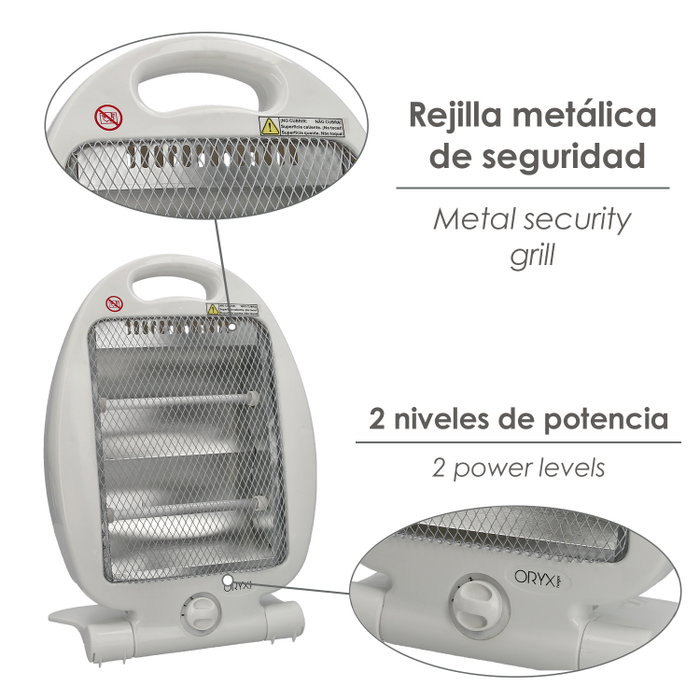 ORYX Estufa Radiante Oscillante 400/800 W