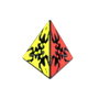 Qiyi Gear Pyraminx Borde Cube Rubik Noir