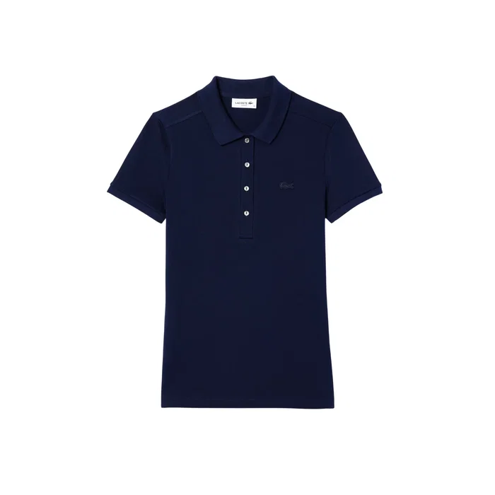 Lacoste T-shirt textile Slim Fit manches courtes bleu marine Lacoste T-shirt textile Slim Fit manches courtes bleu marine