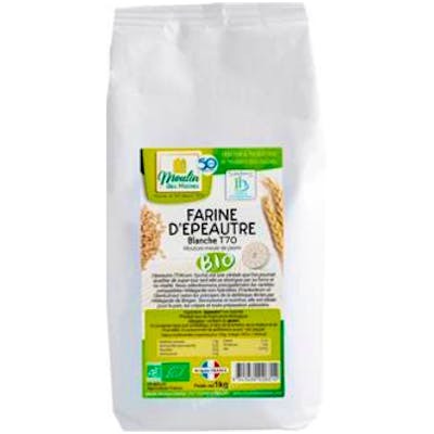 MOULIN DES MOINES Farine de petit épeautre blanche T-70 BIO 1 kg MOULIN DES MOINES Farine de petit épeautre blanche T-70 BIO 1 kg