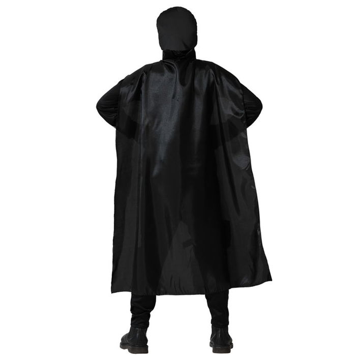 Déguisement Super Héros Noir Garçon 5-6 Ans - Contenu Complet: Combinaison, Cape, Masque, Gantelets, Ceinture et Holster