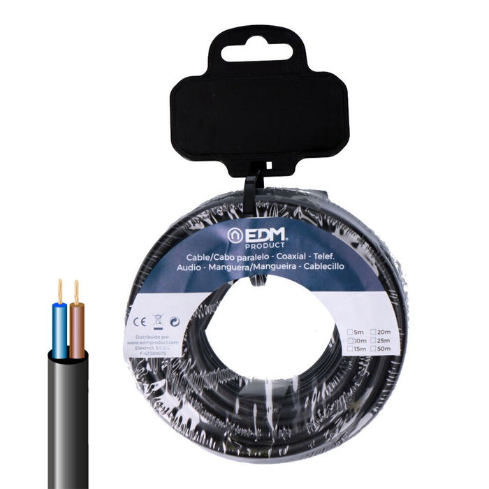 Tuyau pour câble électrique EDM 28316 vv-k06 Noir 5 m Tuyau pour câble électrique EDM 28316 vv-k06 Noir 5 m