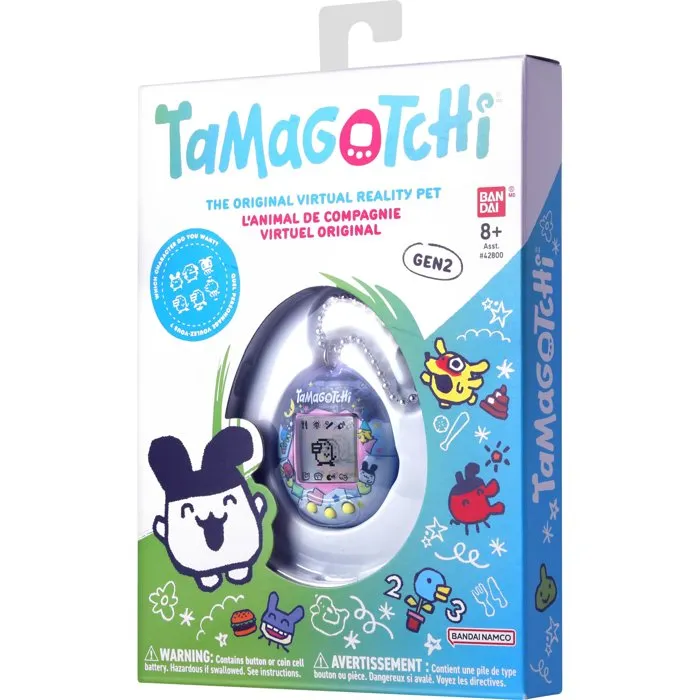 BANDAI - Tamagotchi original Tama Sleeping - Animal électronique virtuel avec écran couleur, 3 boutons et jeux