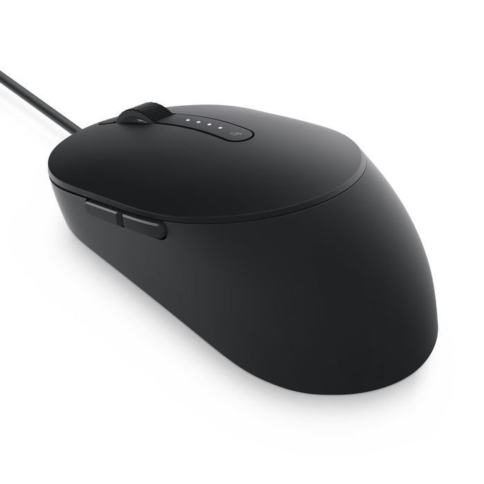 Dell MS3220 - Souris filaire laser USB avec 3200 DPI pour haute précision et navigation multi-écrans - Dimensions 6.29 x 11.53 x 3.89 cm, 98 g