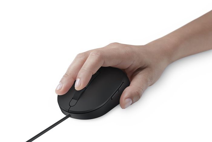 Dell MS3220 - Souris filaire laser USB avec 3200 DPI pour haute précision et navigation multi-écrans - Dimensions 6.29 x 11.53 x 3.89 cm, 98 g