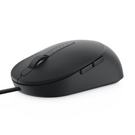 Dell MS3220 - Souris filaire laser USB avec 3200 DPI pour haute précision et navigation multi-écrans - Dimensions 6.29 x 11.53 x 3.89 cm, 98 g