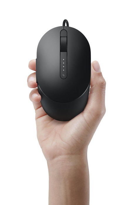 Dell MS3220 - Souris filaire laser USB avec 3200 DPI pour haute précision et navigation multi-écrans - Dimensions 6.29 x 11.53 x 3.89 cm, 98 g