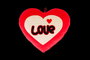 Creaciones Llopis Cœur Love Décoratif 40 cm - Lot de 4 Cœurs en Polyester - Modèles Assortis - Jouet Enfant 36 Moins et Plus