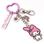 THE CARAT SHOP Porte-clés My Melody Hello Kitty avec clip et anneau en forme de cœur en alliage de zinc