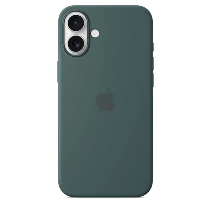 Apple Coque en Silicone avec MagSafe pour iPhone 16 Plus - Vert Lago