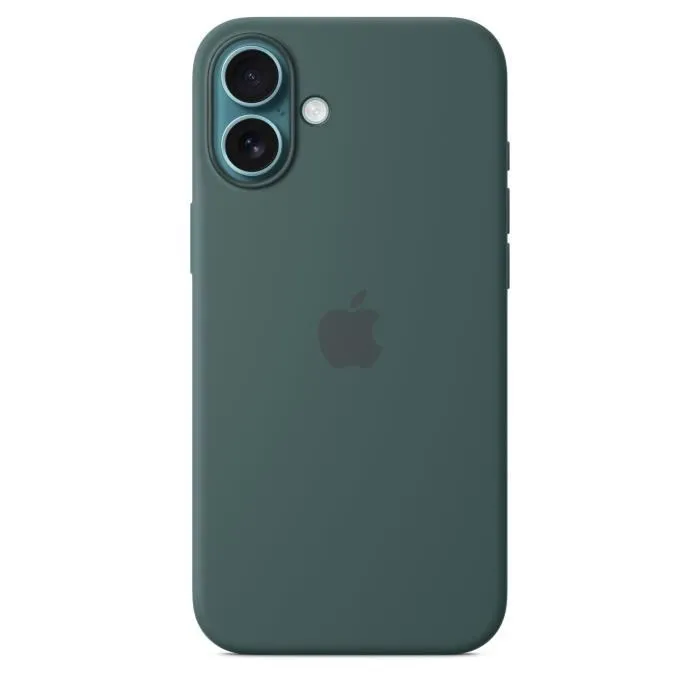 Apple Coque en Silicone avec MagSafe pour iPhone 16 Plus - Vert Lago