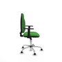 PIQUERAS Y CRESPO Chaise de bureau Algarra en tissu vert avec base chromée