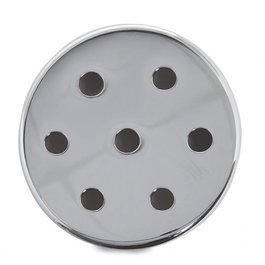 Rosetón métallique argenté Ø 100 mm - 7 trous