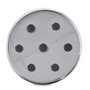 Rosetón métallique argenté Ø 100 mm - 7 trous