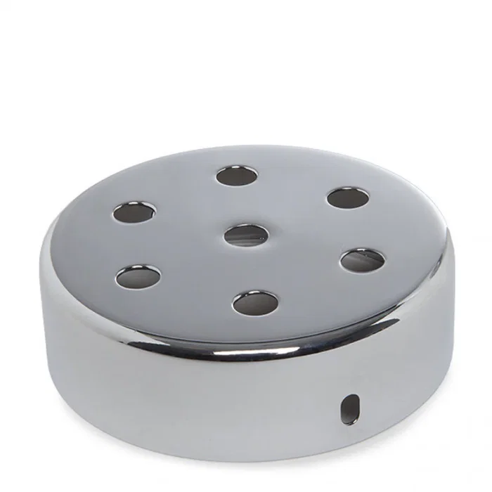Rosetón métallique argenté Ø 100 mm - 7 trous Rosetón métallique argenté Ø 100 mm - 7 trous