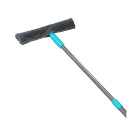 Alpina Set de nettoyage pour fenêtres bleu/noir/gris avec manche extensible