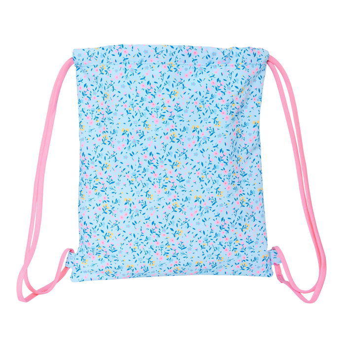 Sac à dos serré par des ficelles Vicky Martín Berrocal Paraíso Bleu Rose 35 x 40 x 1 cm