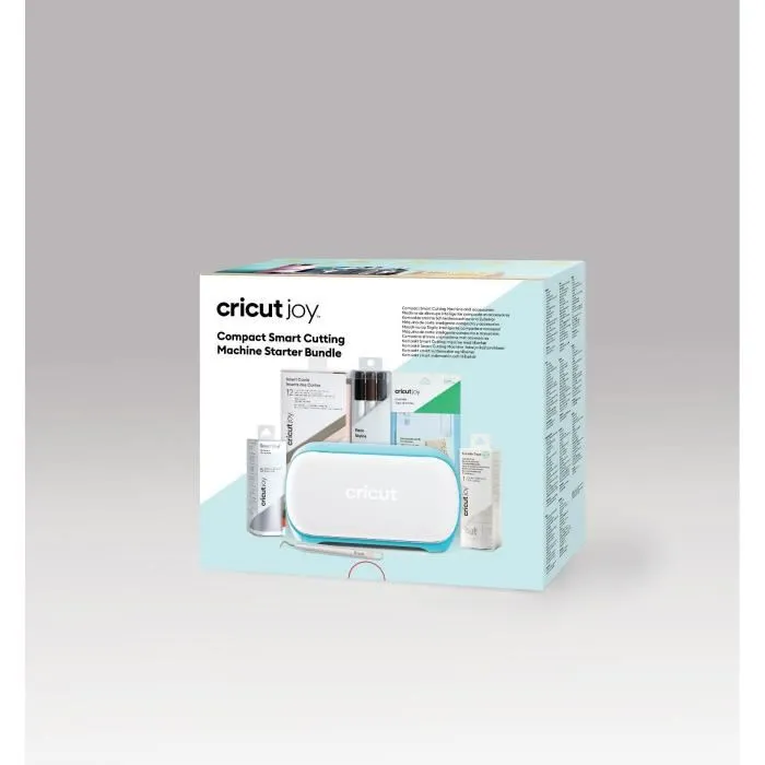 Cricut Machine de découpe Joy Coffret de Démarrage Blanc et Bleu avec Accessoires et Consommables