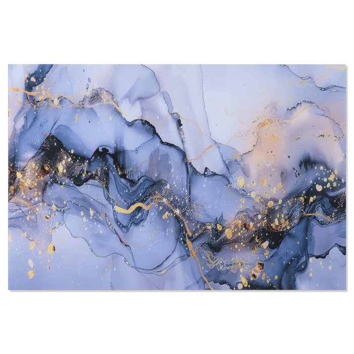 Home ESPRIT Cadre Verre trempé Bleu et Doré 80 x 120 cm Home ESPRIT Cadre Verre trempé Bleu et Doré 80 x 120 cm