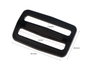 Innspiro Boucle Coulissante Rectangulaire en Plastique Noir 50 mm (Lot de 5)
